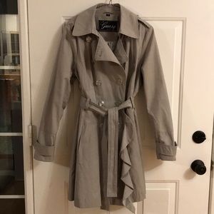Guess grey trench coat